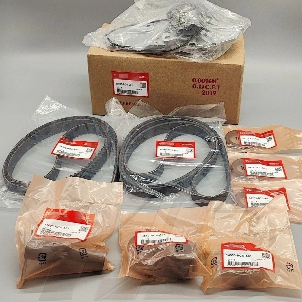 9Pcs OEM Timing Belt Kit w/ Water Pump For Honda Accord Odyssey Pilot Acura 3.5L