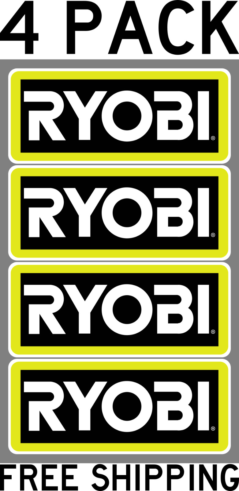 FOUR PACK RYOBI TOOLS DECALS LABELS STICKER TRUCK TOOLBOX 6 FOUR PACK RYOBI TOOLS DECALS LABELS STICKER TRUCK TOOLBOX 6