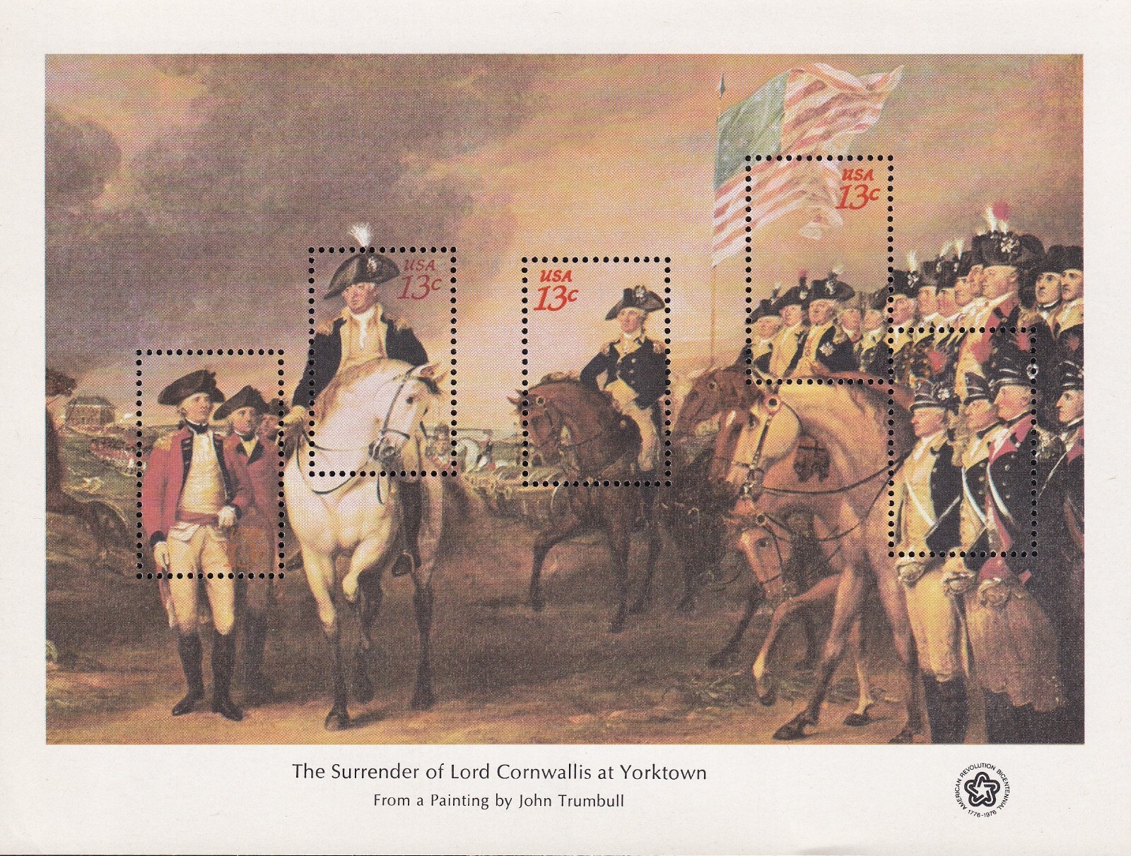 American Bicentennial Complete Set of 4 Sheets, Scott 1686-89 MNH, 