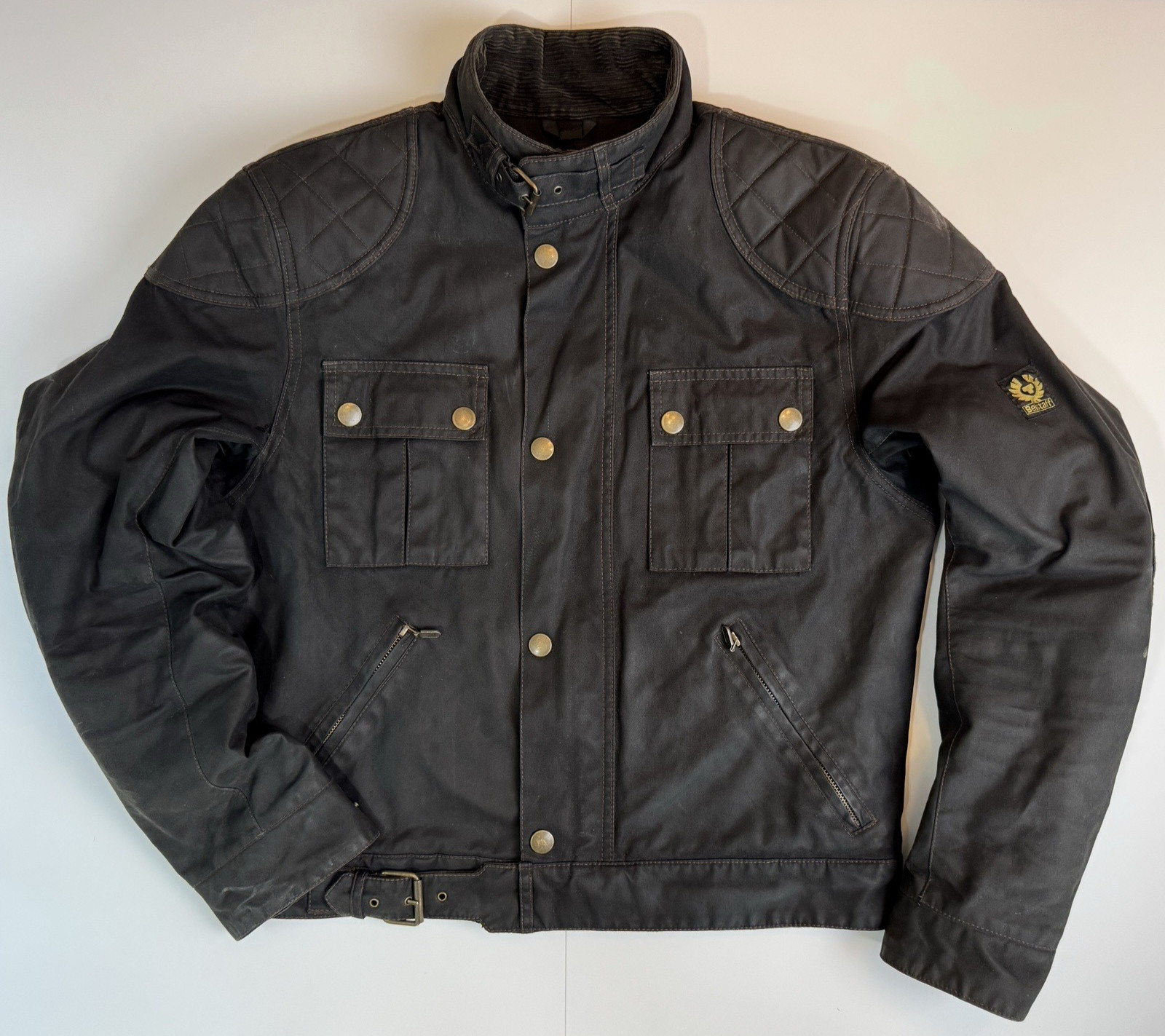 Belstaff North Circular Road Wax Cotton Motorcycle Jacket Biker Size M Italy