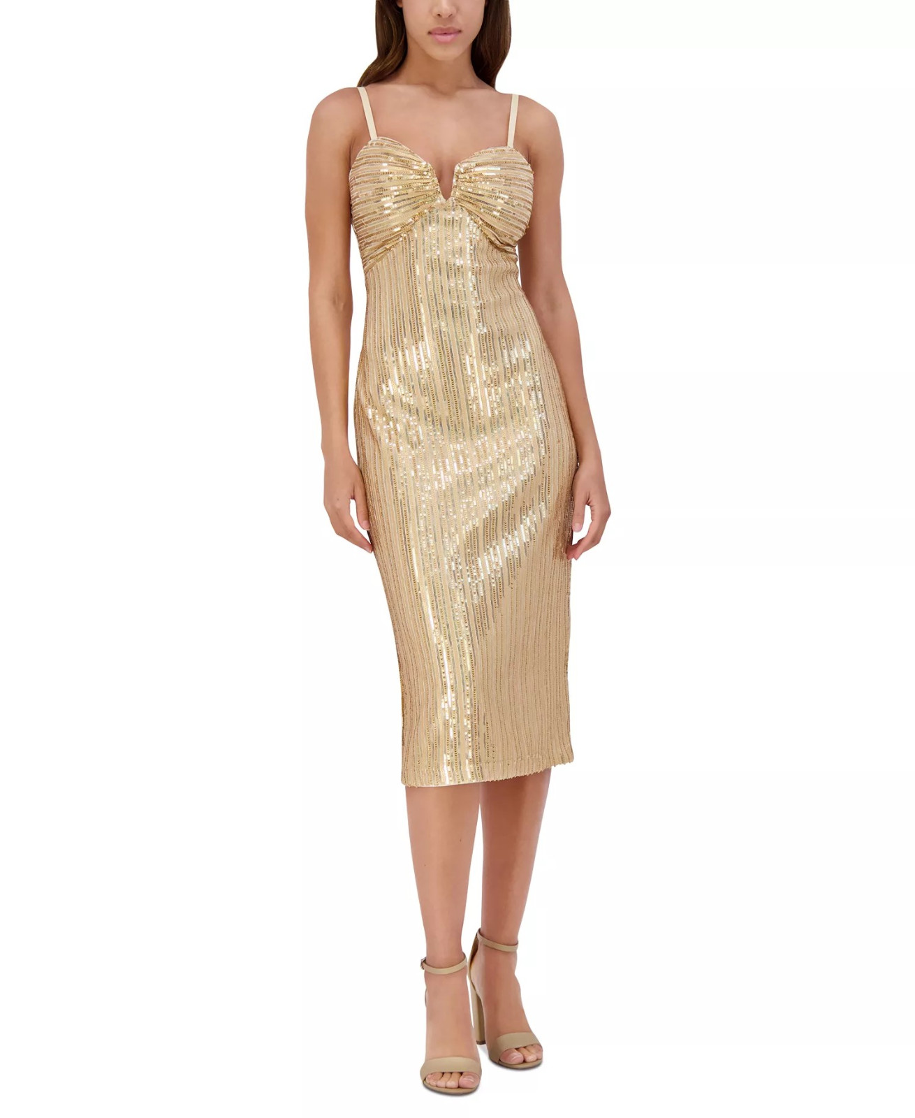 Siena Women\'s Sequined Midi Dress MSRP $138