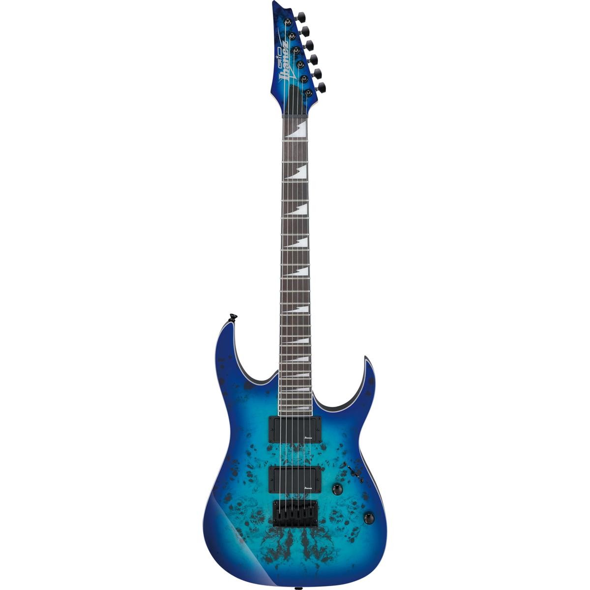 Ibanez GRGR221PA Gio RG Electric Guitar, Aqua Burst