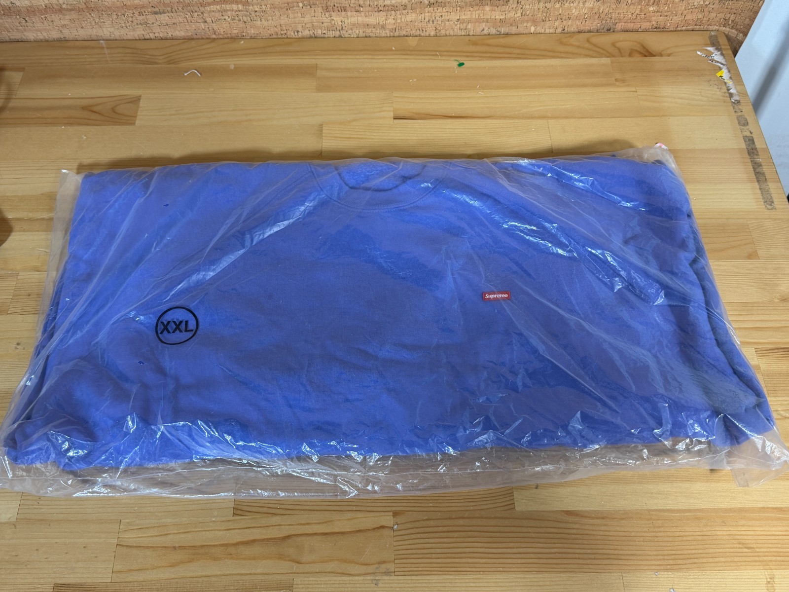 Supreme Shop Small Box Raglan Crewneck Violet Size XXL Made in Canada NWT
