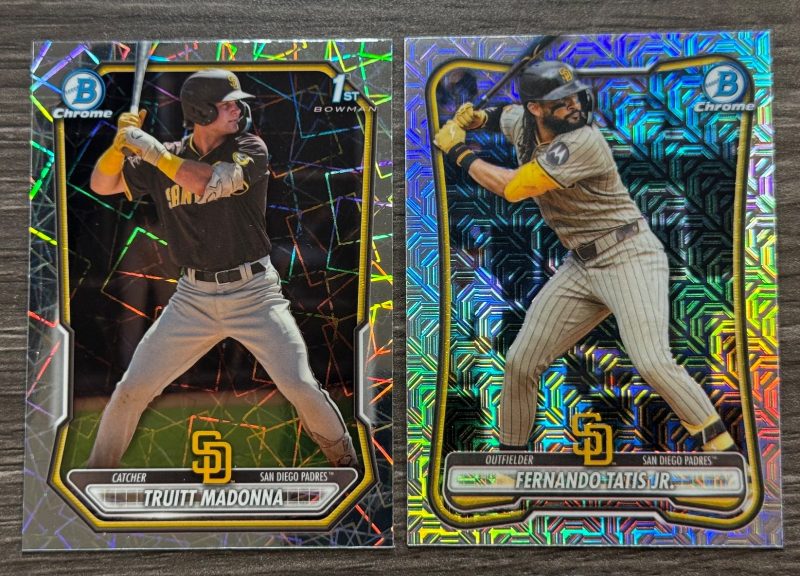 2026 1st Bowman Chrome Truitt Madonna Lazer & Fernando Tatís Jr. Mojo 2026 1st Bowman Chrome Truitt Madonna Lazer & Fernando Tatís Jr. Mojo