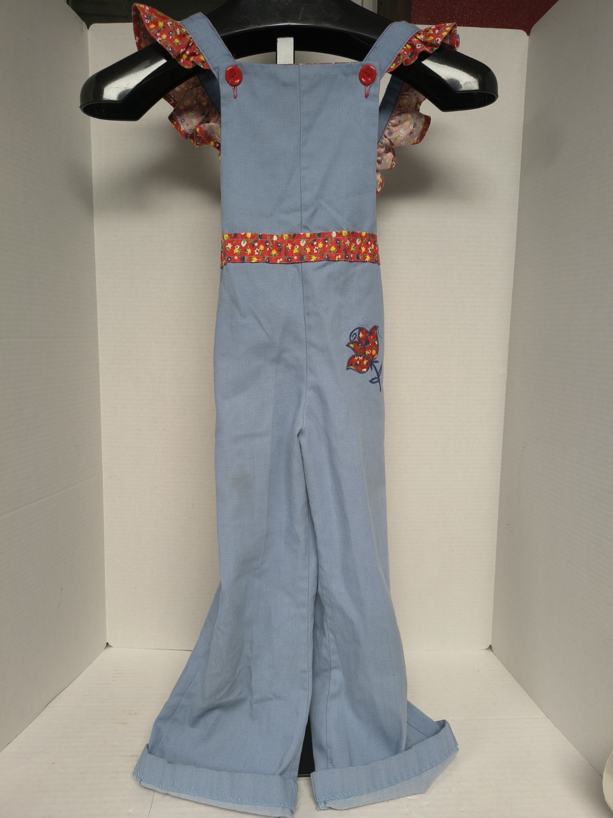 Vintage 70s Health-tex Children\'s Jumpsuit Overalls | Size 6 Ruffle Floral Retro Vintage 70s Health-tex Children\'s Jumpsuit Overalls | Size 6 Ruffle Floral Retro