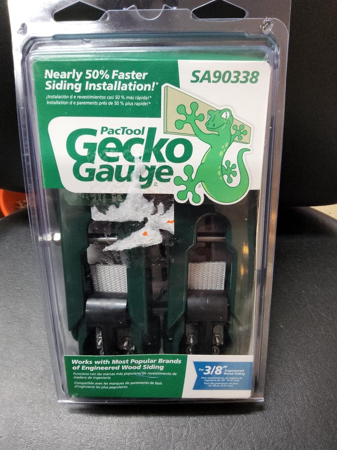 PacTool Gecko Gauge Siding Tool Gauges for 3/8 In LP Siding SA90338