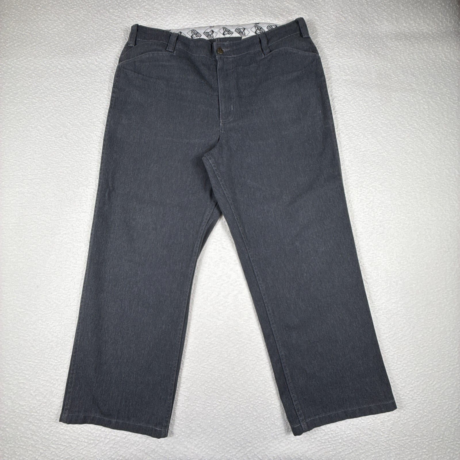 VTG Ben Davis Pants Mens 38 Gray Frisko Baggy Wide Leg Gorilla Skater Streetwear