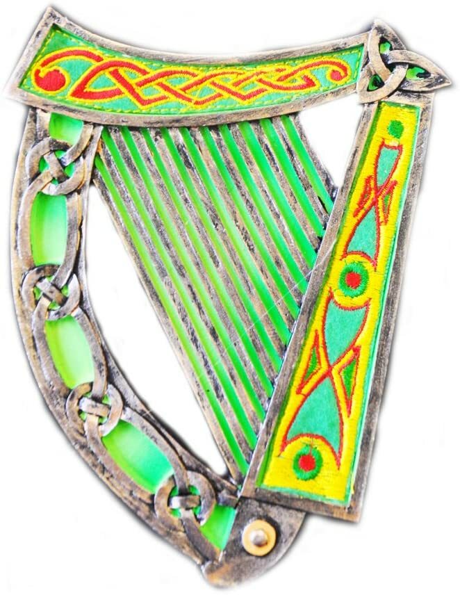 Royal Tara Celtic Threads Irish Harp Wall Plaque 6\