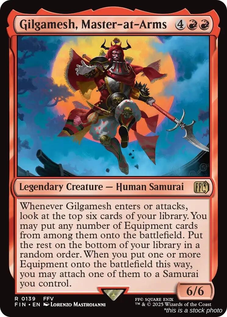 Gilgamesh, Master-at-Arms (FIN 139), Normal, FINAL FANTASY, MTG