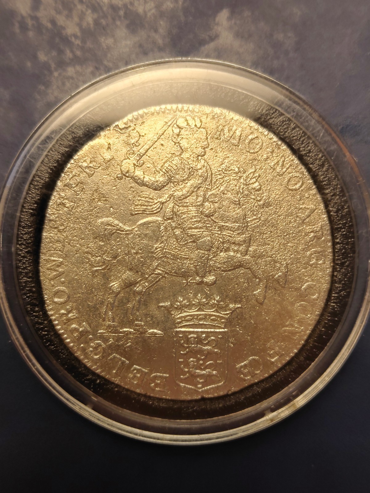 1742 Silver Rider Ducaton West Friesland - Very Scarce, Possible Shipwreck 