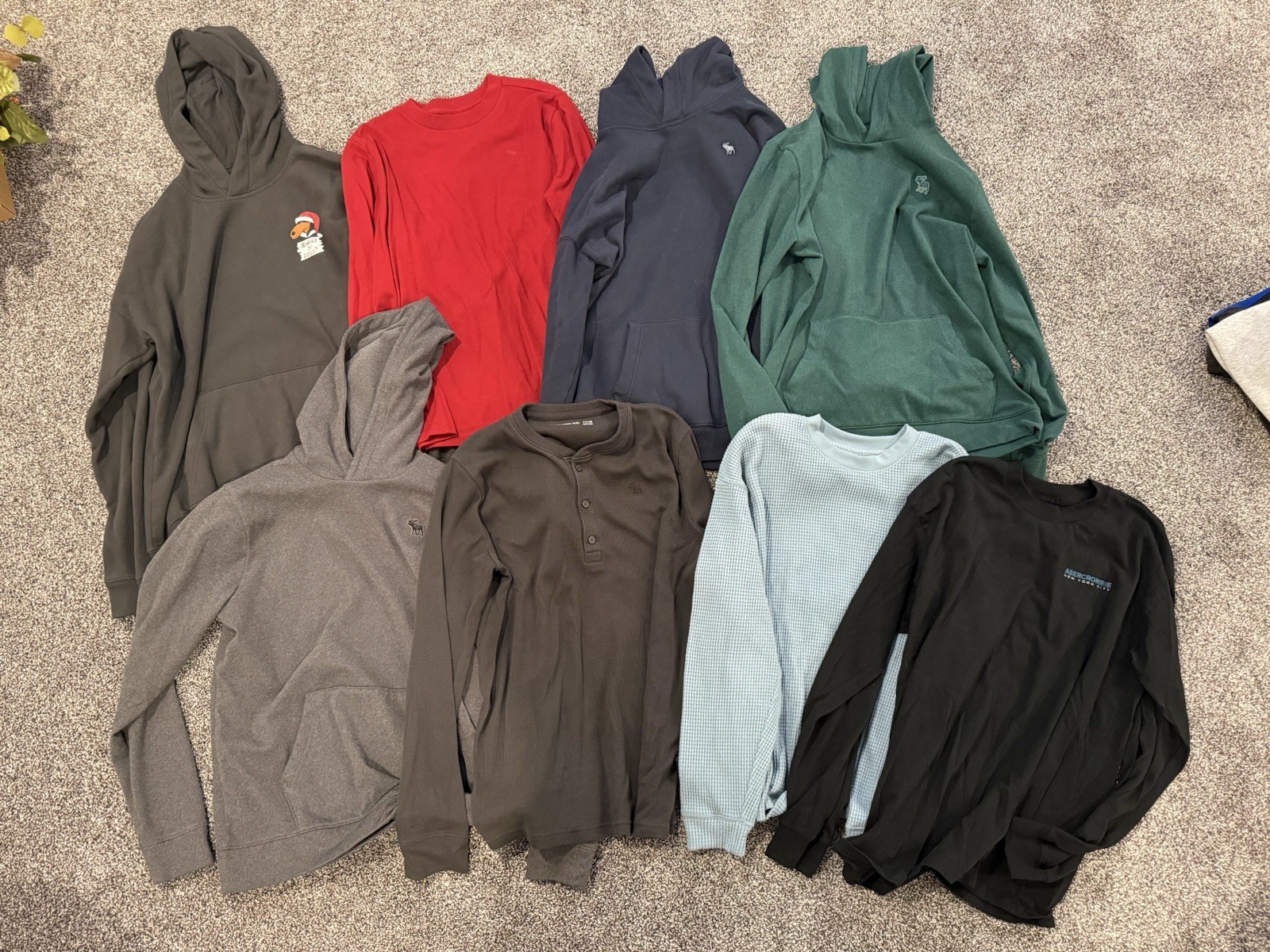 Abercrombie Kids 17/18 Long Sleeve Tops Lot Of  12