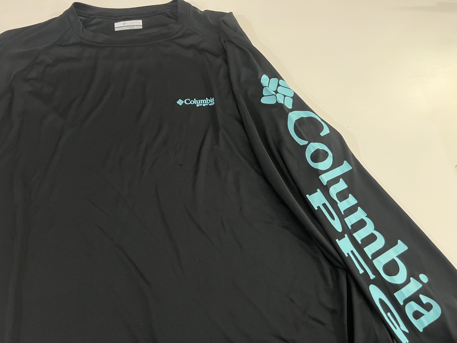 Columbia PFG Omni Shade Long Sleeve Fishing Shirt Men’s XL Black