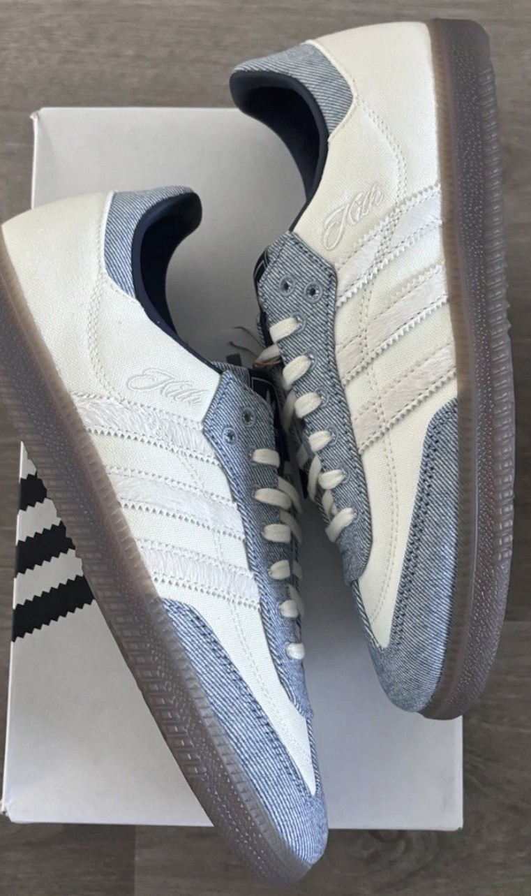 Kith X Adidas Samba OG “Denim”, Size 8.5 Kith X Adidas Samba OG “Denim”, Size 8.5