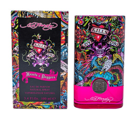 Ed Hardy Hearts & Daggers by Christian Audigier 3.4 oz EDP Perfume for Women NIB