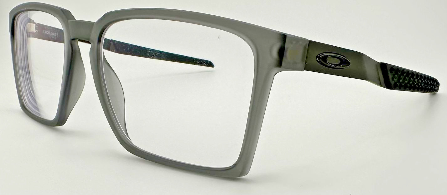 Oakley Exchange Eyeglasses Frames Only OX8055-0256 Satin Grey Smoke 56-17-136