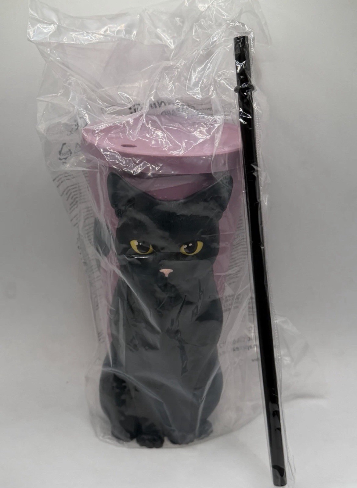 Practical Magic 2 Black Cat Cup with Straw NEW/SHIPS NOW
