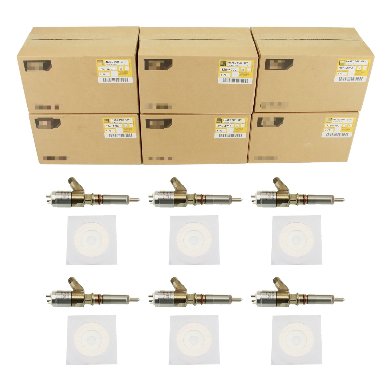 6x Diesel Fuel Injector 3264700 Caterpillar C6 C6.4 Engine CAT320D Excavator NEW