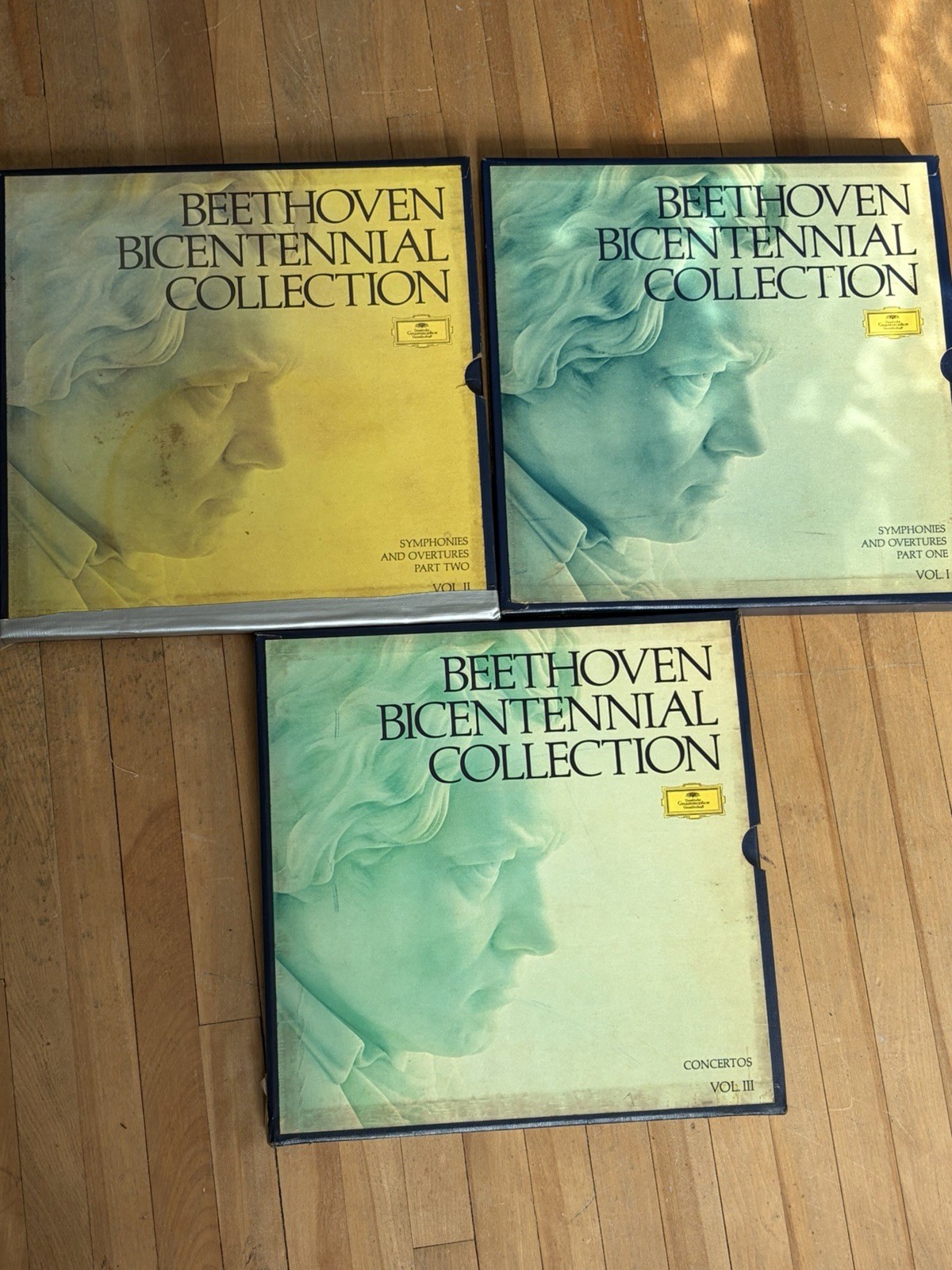 3-BOXES-15 LP-BEETHOVEN BICENTENIAL COLLECTION-VOL.1,2 & 3-DGG-INCLUDES BOOKLETS 3-BOXES-15 LP-BEETHOVEN BICENTENIAL COLLECTION-VOL.1,2 & 3-DGG-INCLUDES BOOKLETS