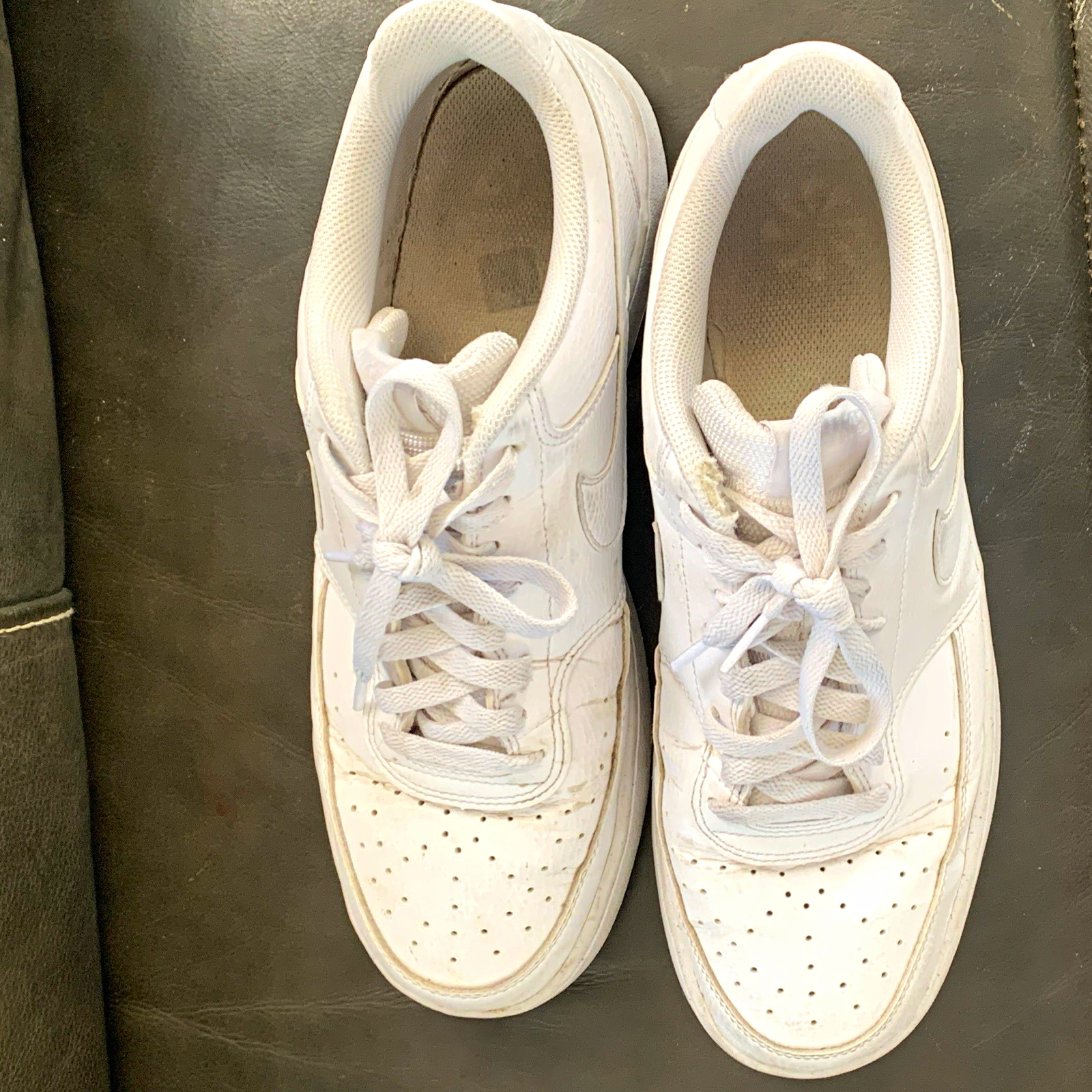 Nike Men’s Court Vision Next Nature Triple White Low Top Lace Up DH2987-100
