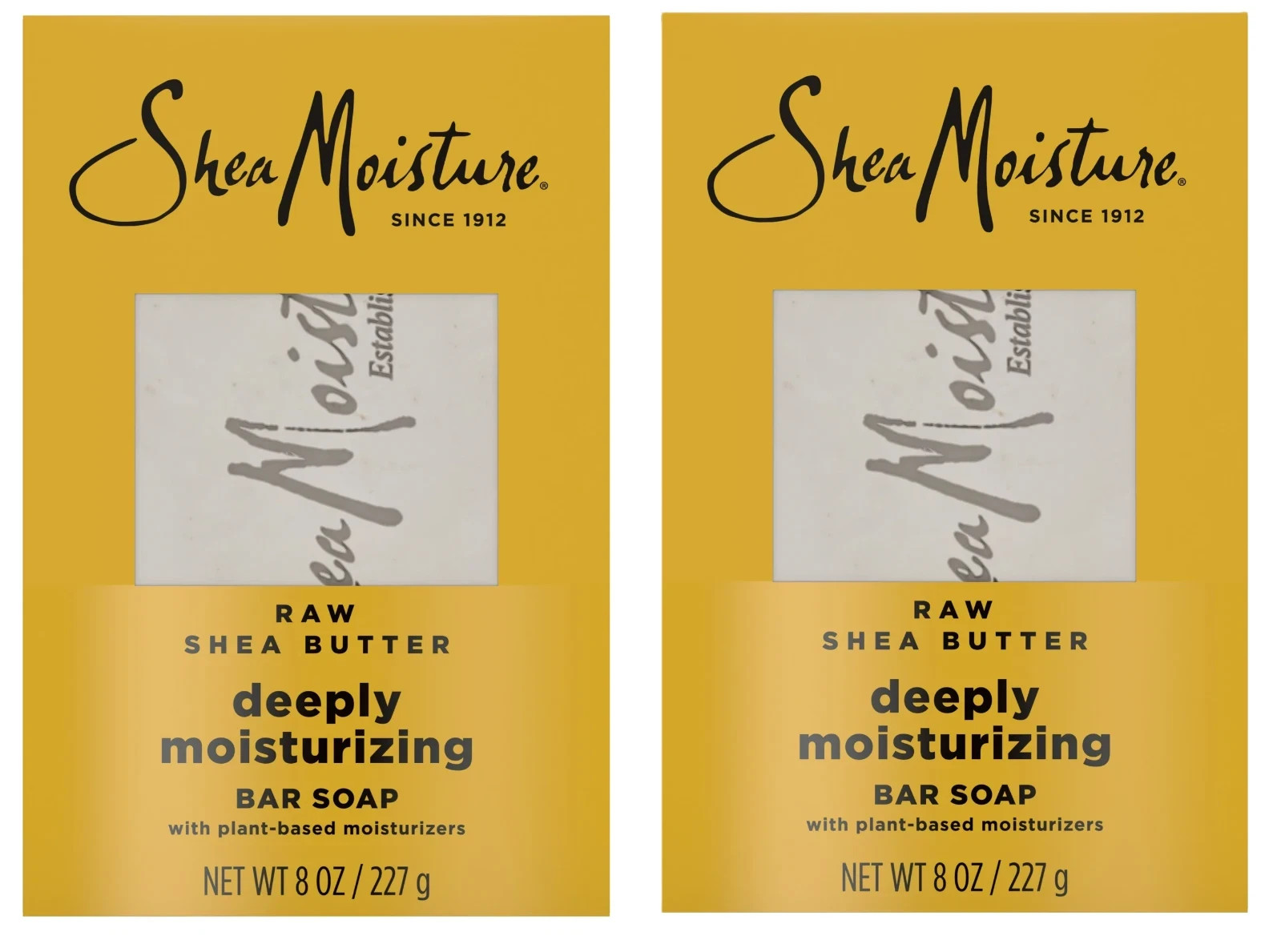 SheaMoisture Raw Shea Butter Moisturizing Bar Soap 8 oz 2 Pack