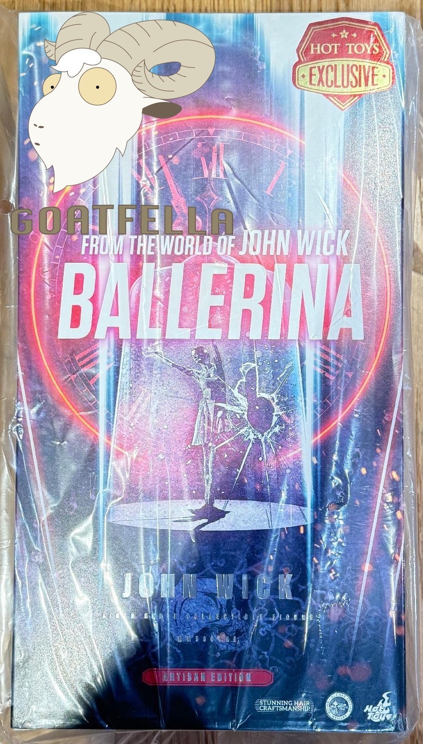 READY NEW HOT TOYS BALLERINA JOHN WICK ARTISAN KEANU REEVES MMS864AE WOOL HAIR