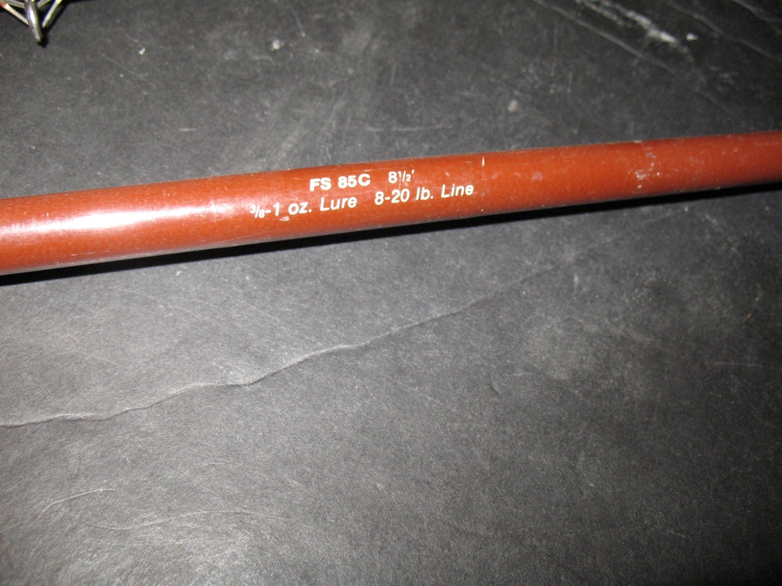 VINTAGE FENWICK MODEL FS 85C 8 1/2' 2 PC STEELHEAD/SALMON ROD W/TUBE Great L24