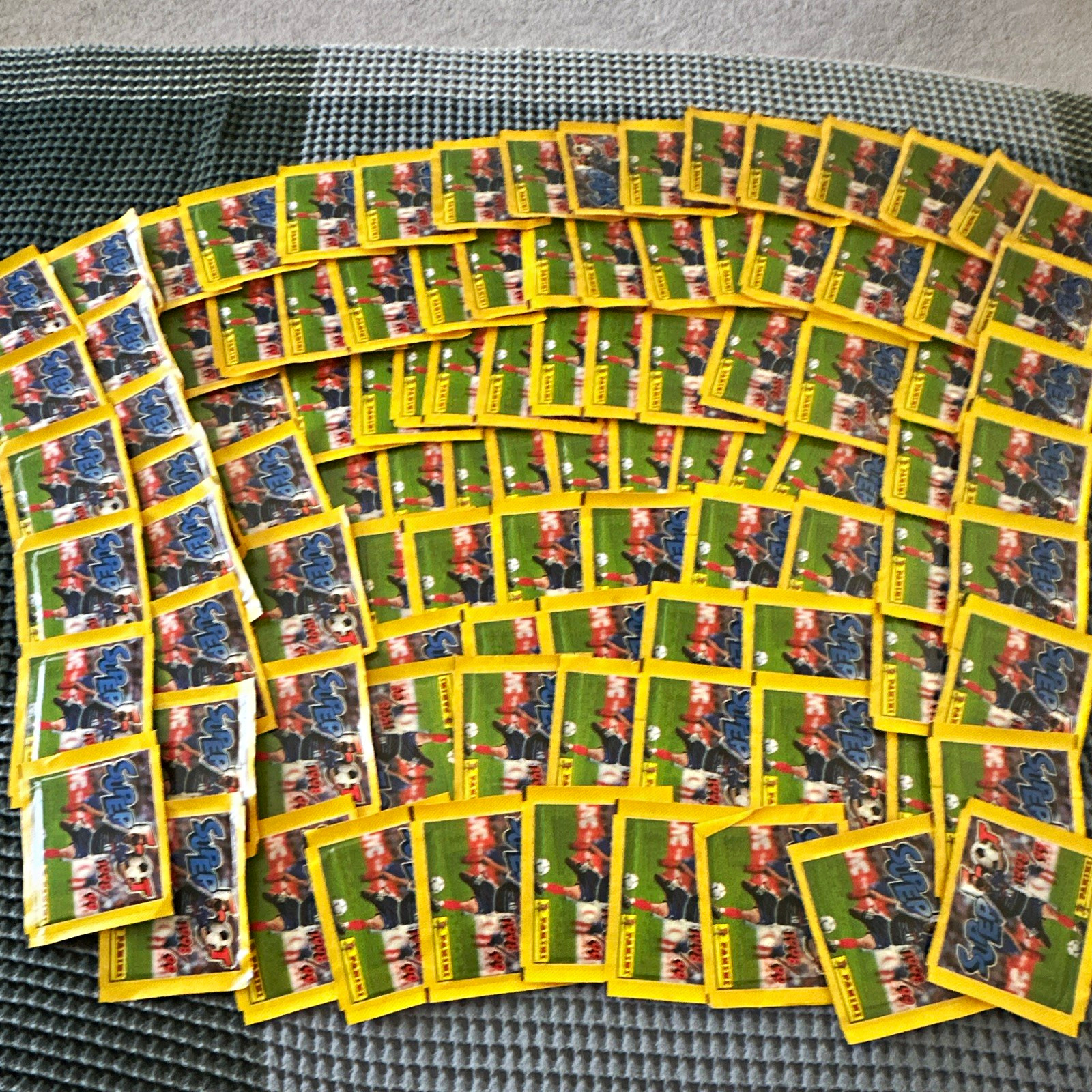 Panini Super Foot 1998/99 Sealed Soccer Sticker Packs (100). France|Zidane FIFA