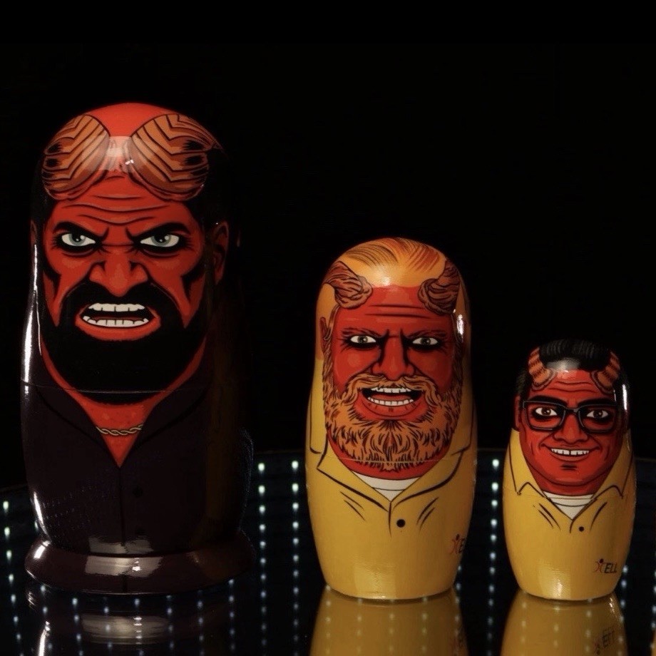 Your Pretty Face Is Going To Hell — Adult Swim — Nesting Dolls — (set of 5)