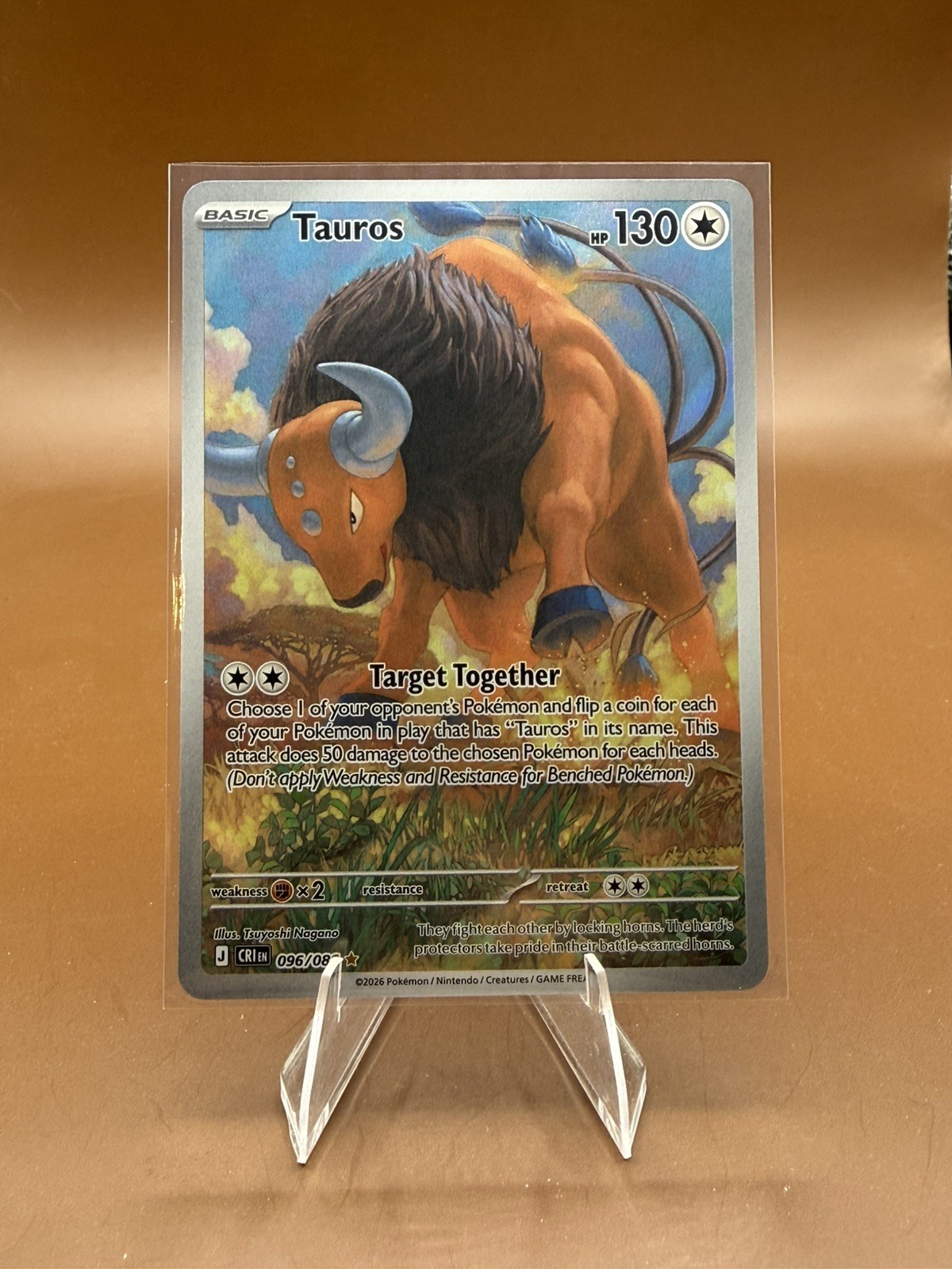 Tauros 096/086 Me04: Chaos Rising Holo
