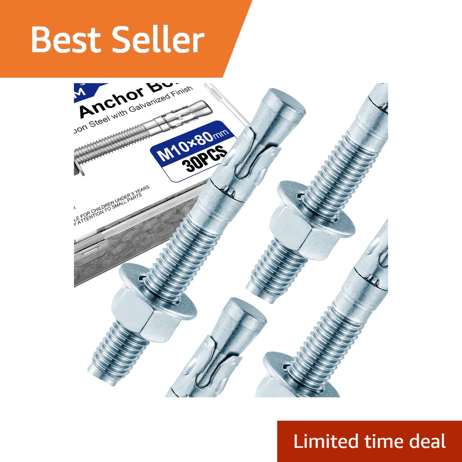 Usdrwam Concrete Anchor Bolts 3/8