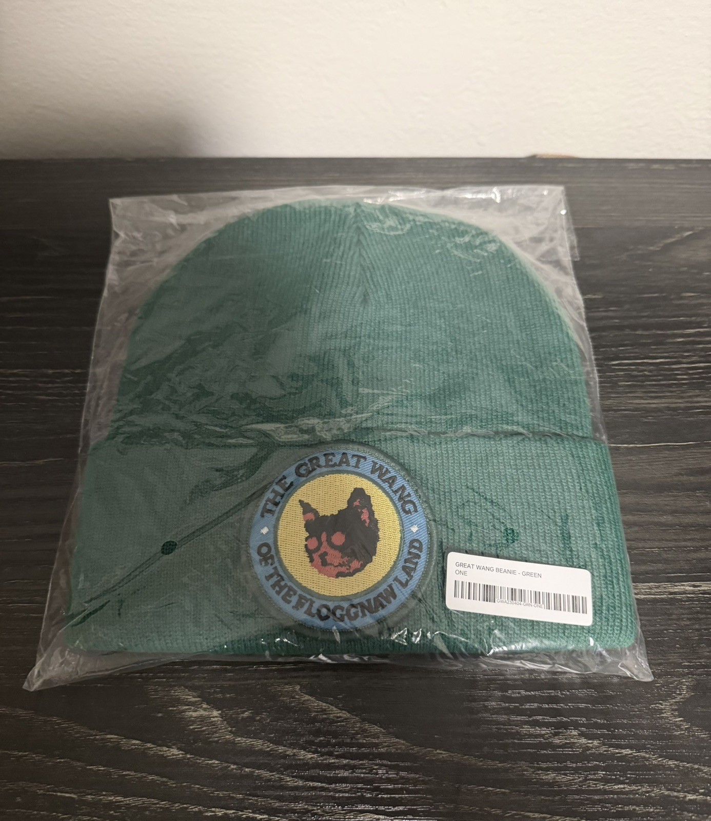 Tyler the Creator Great Wang Beanie Wolf 10th Year Anniversary Golf Wang SEALED Tyler the Creator Great Wang Beanie Wolf 10th Year Anniversary Golf Wang SEALED