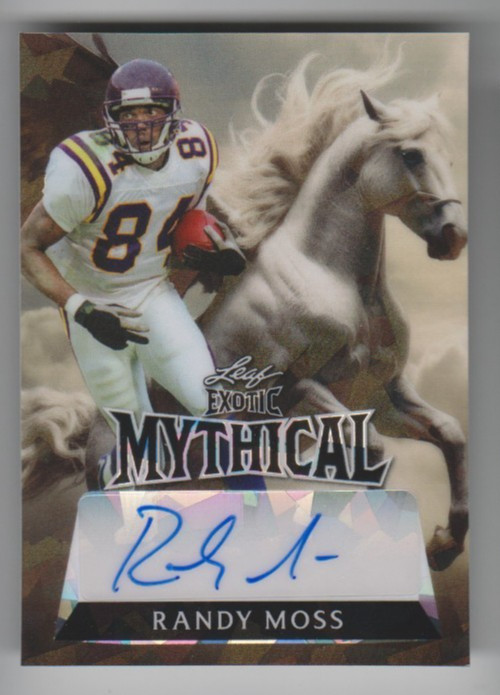 2024 Leaf Exotic RANDY MOSS Minnesota Vikings MYTHICAL Pegasus AUTO 1/1
