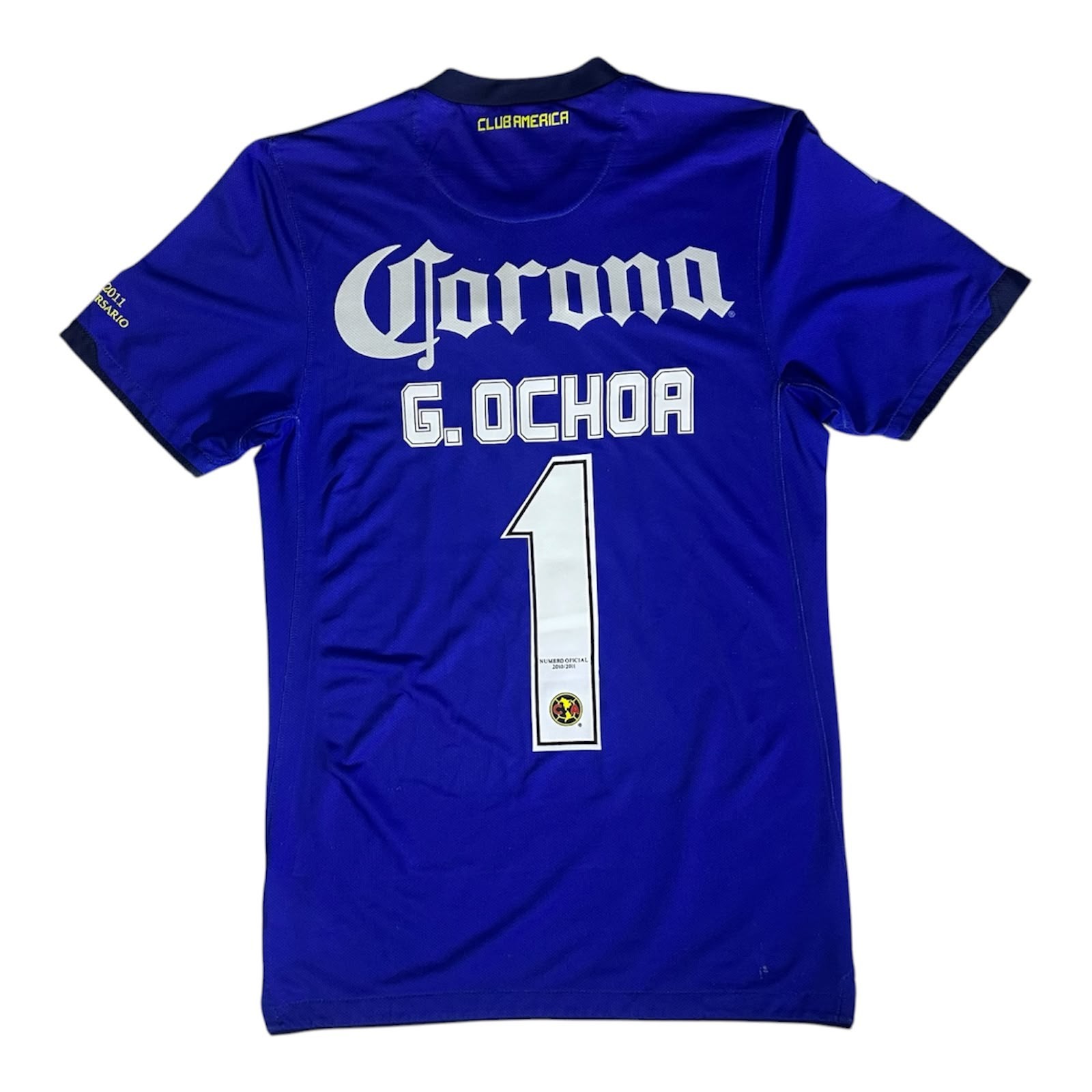 Guillermo Memo Ochoa #1 Club América 2011 Third Jersey Nike Mexico Size S