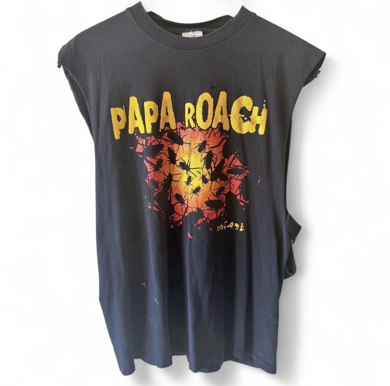 Vintage 2000 Papa Roach Infest Cutter Shirt All Sport Tag L Faded