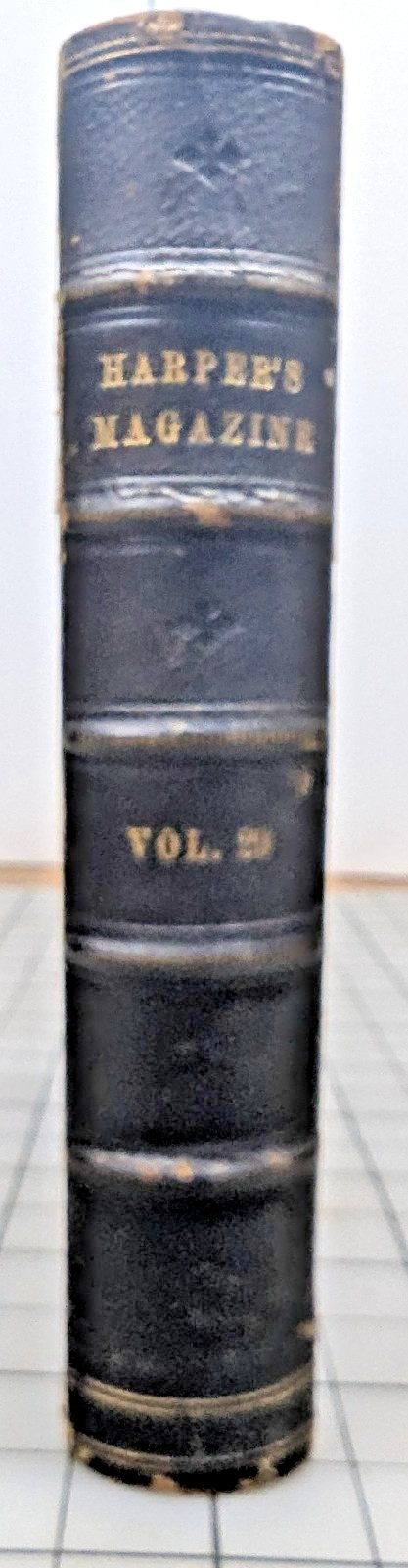 Harper’s Monthly Magazine, Bound, Vol. 29 Jun-Nov 1864, Leather Spine, Civil War