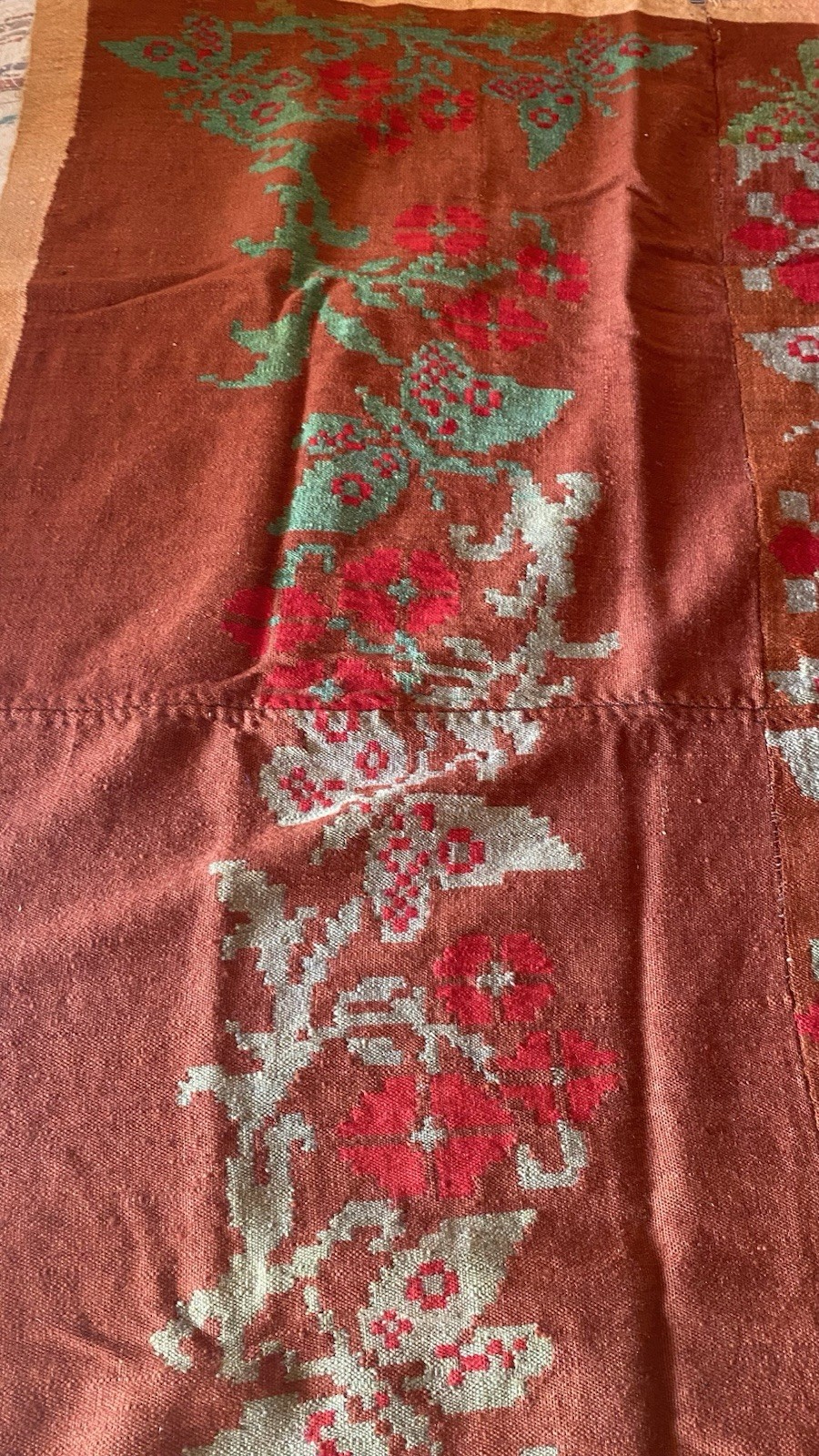 Rare Vintage Greek Handwoven Wool Wall Hanging Tapestry & Pillow Cases Set Loom