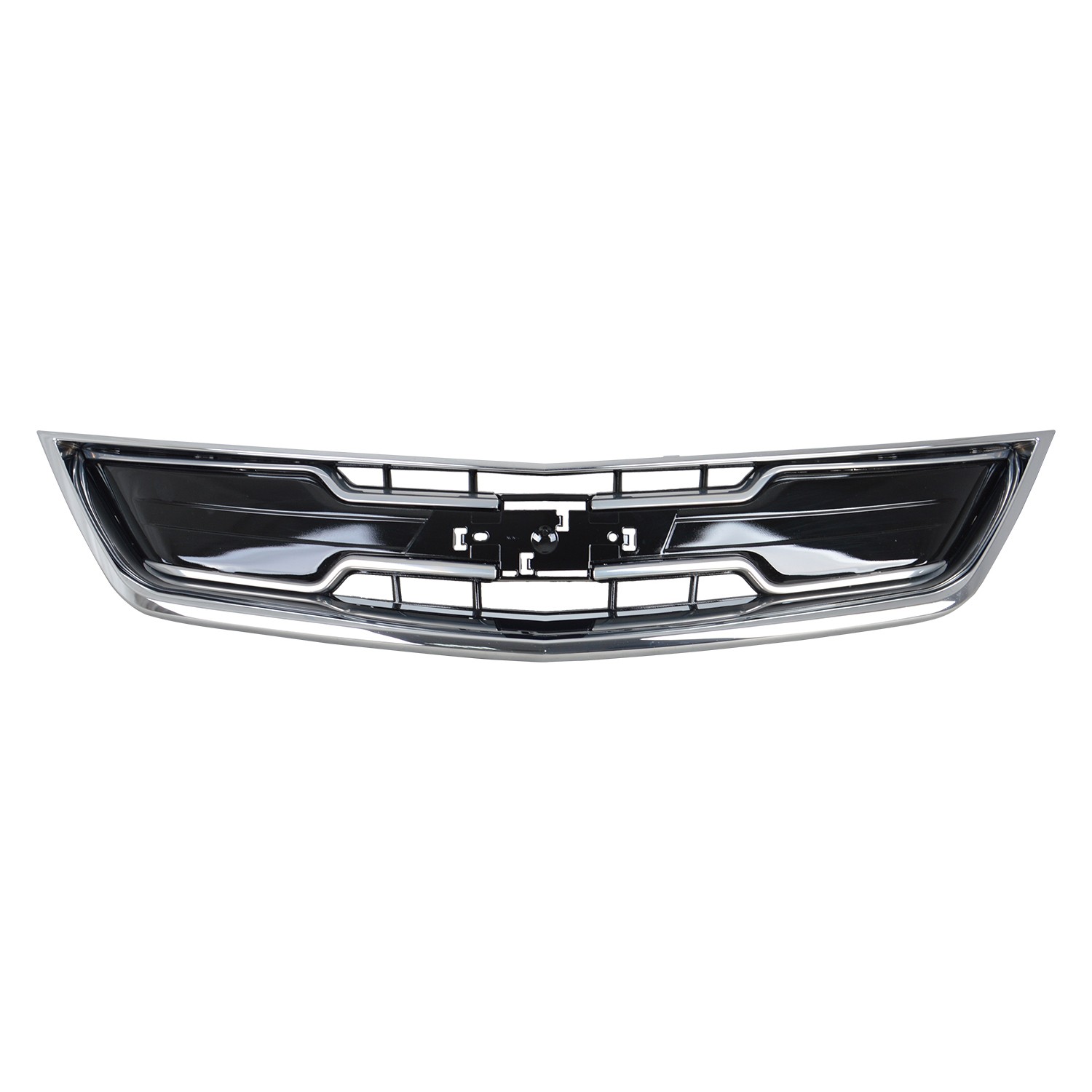 New Matte And Chrome Black W/ Chrome Molding Front Grille fits 2014-2020 New Matte And Chrome Black W/ Chrome Molding Front Grille fits 2014-2020