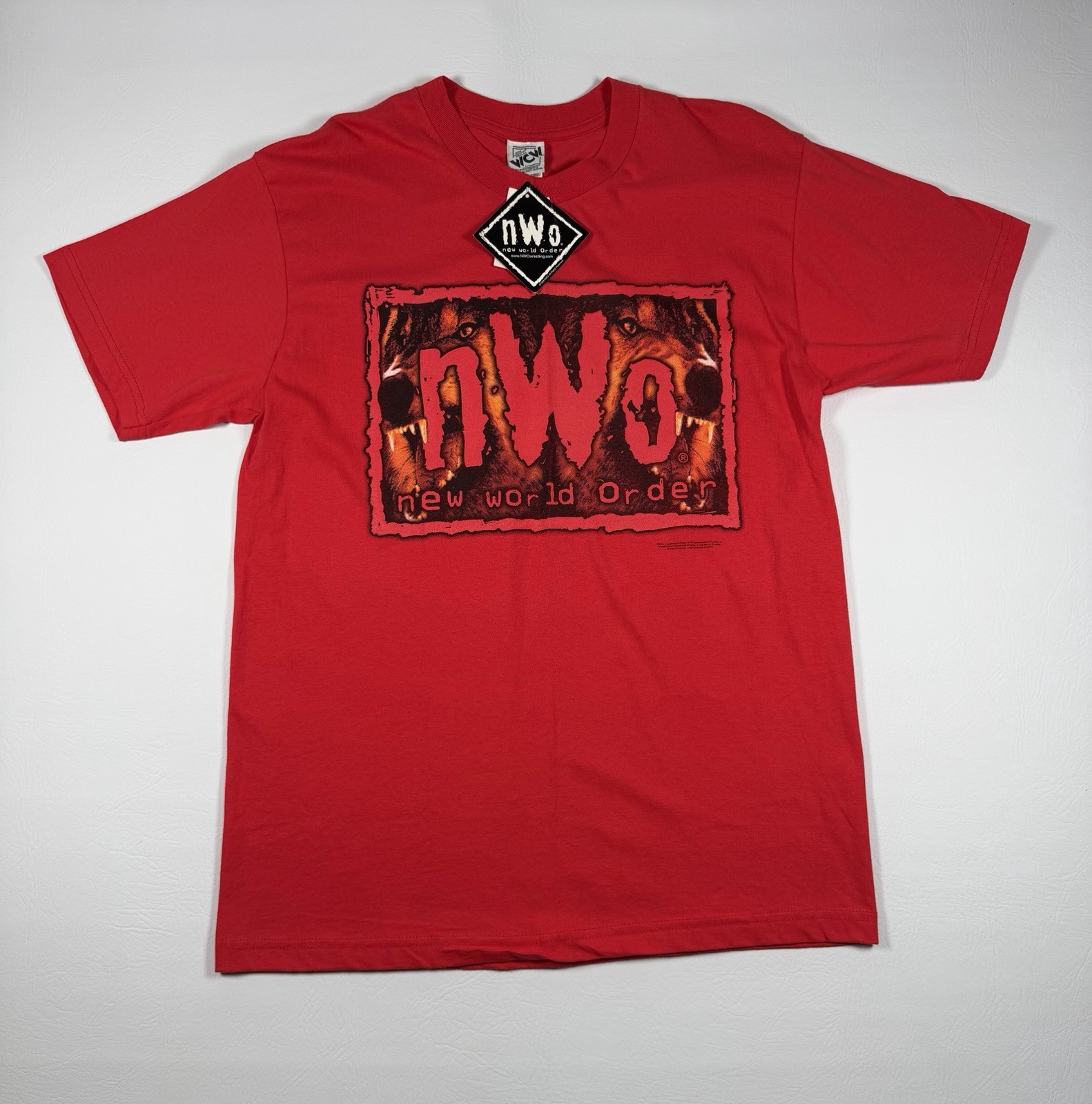 Vintage 1998 WCW nWo New World Order Wrestling Tee Deadstock Large