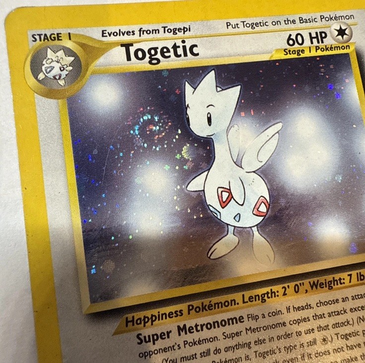 2000 Neo Genesis Togetic #16/111 Unlimited Holo Rare *Double Swirl*