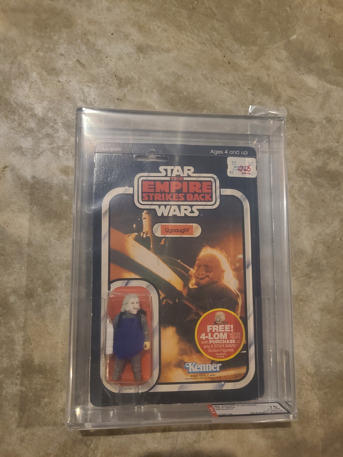 Vintage 1982 Kenner Star Wars ESB 47 Back Ugnaught MOC AFA 75