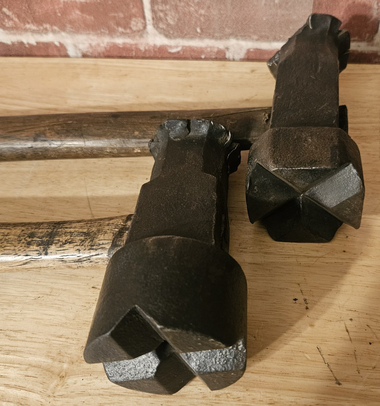 VINTAGE IRON CITY BLACKSMITH SWAGE HAMMER LOT  - VERY HEAVY