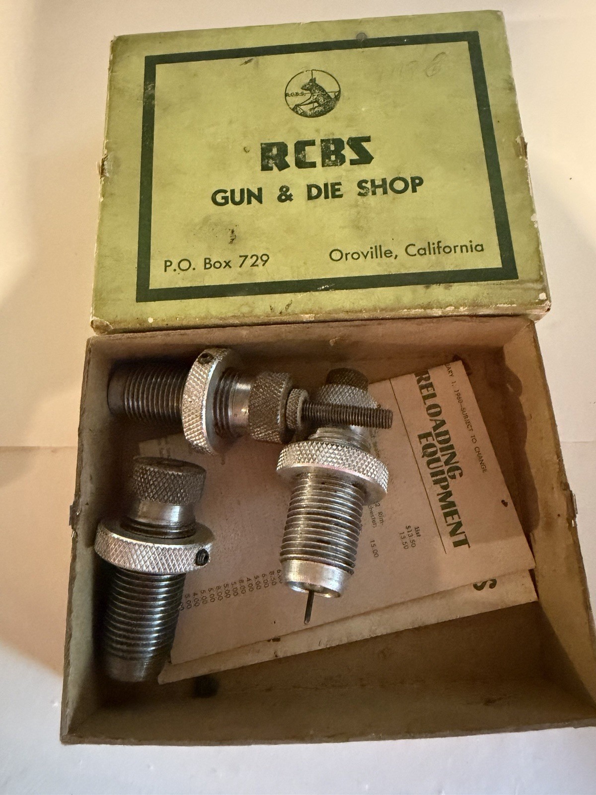Vintage RCBS 32-30 WCF Reloading Die Set - Paper Box, no shell holder
