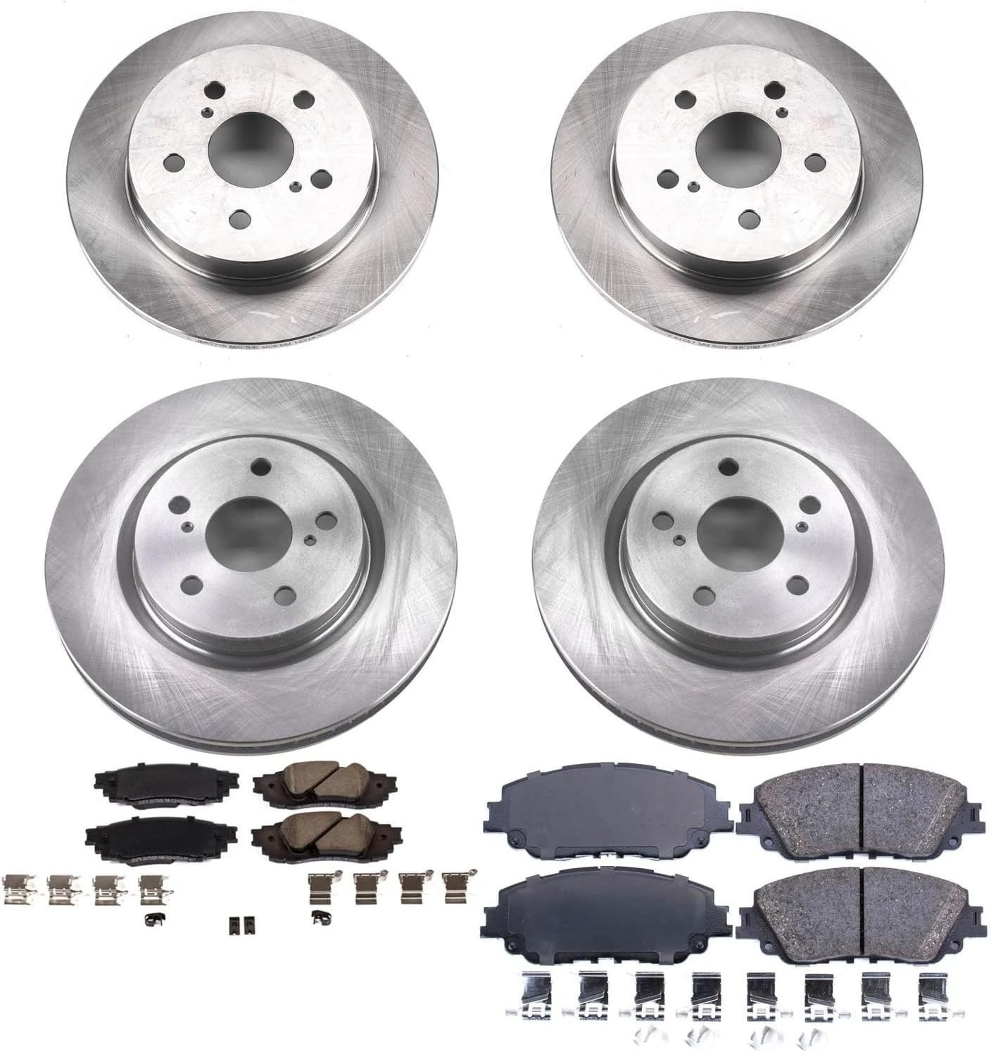 PowerStop Z17 Replacement Brake Pad & Rotor Kit Front & Rear KOE8348