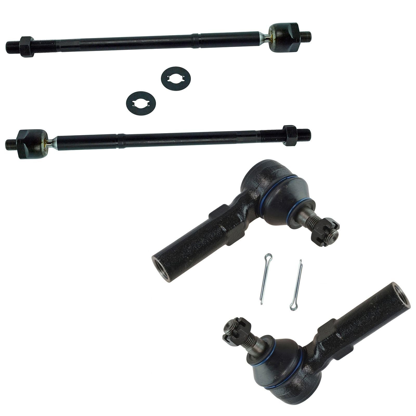 TRQ Inner and Outer Tie Rod Set 4 Piece