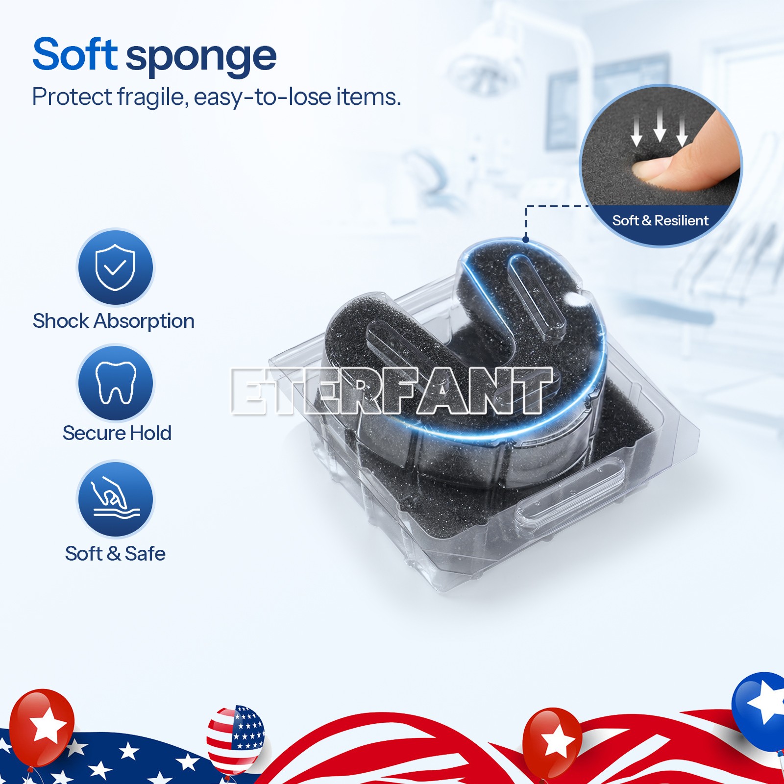 300pcs Dental Lab Denture Transport Box Teeth Crown Veneer Storage Container Cas