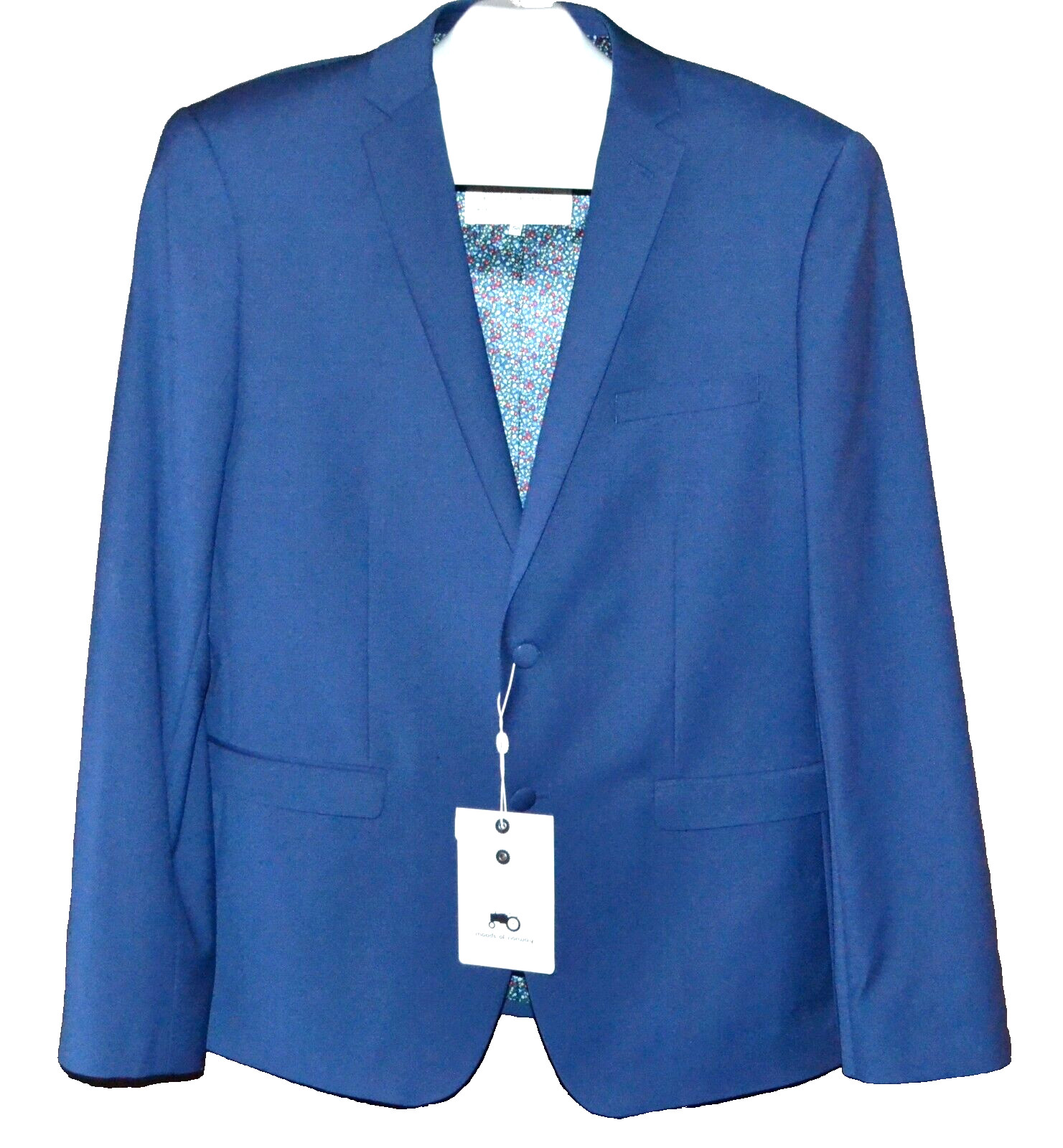 Moods of Norway Blue Men\'s Dress Blazer Jacket Size US 46 EU 56 Moods of Norway Blue Men\'s Dress Blazer Jacket Size US 46 EU 56