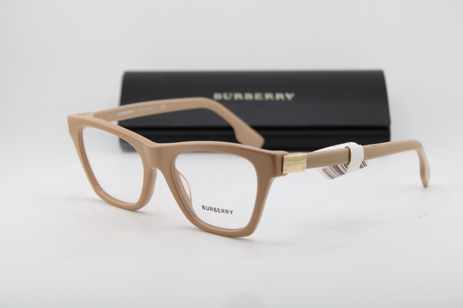 NEW BURBERRY B 2355 3990 LIGHT BROWN GOLD AUTHENTIC EYEGLASSES 50-18