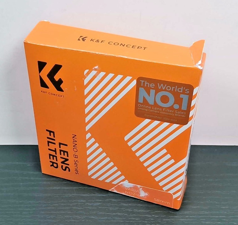 K&F Concept - Nano B Series Lens Filter - Variable ND2-400 - 58mm - OpenBox
