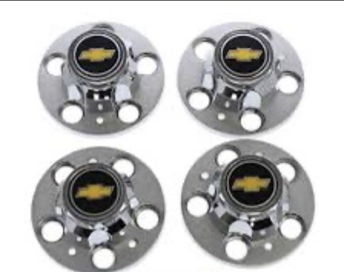 Vintage OEM Chevy Truck 5-Lug Rally Wheel Center Caps (Set of 4) | 14018276
