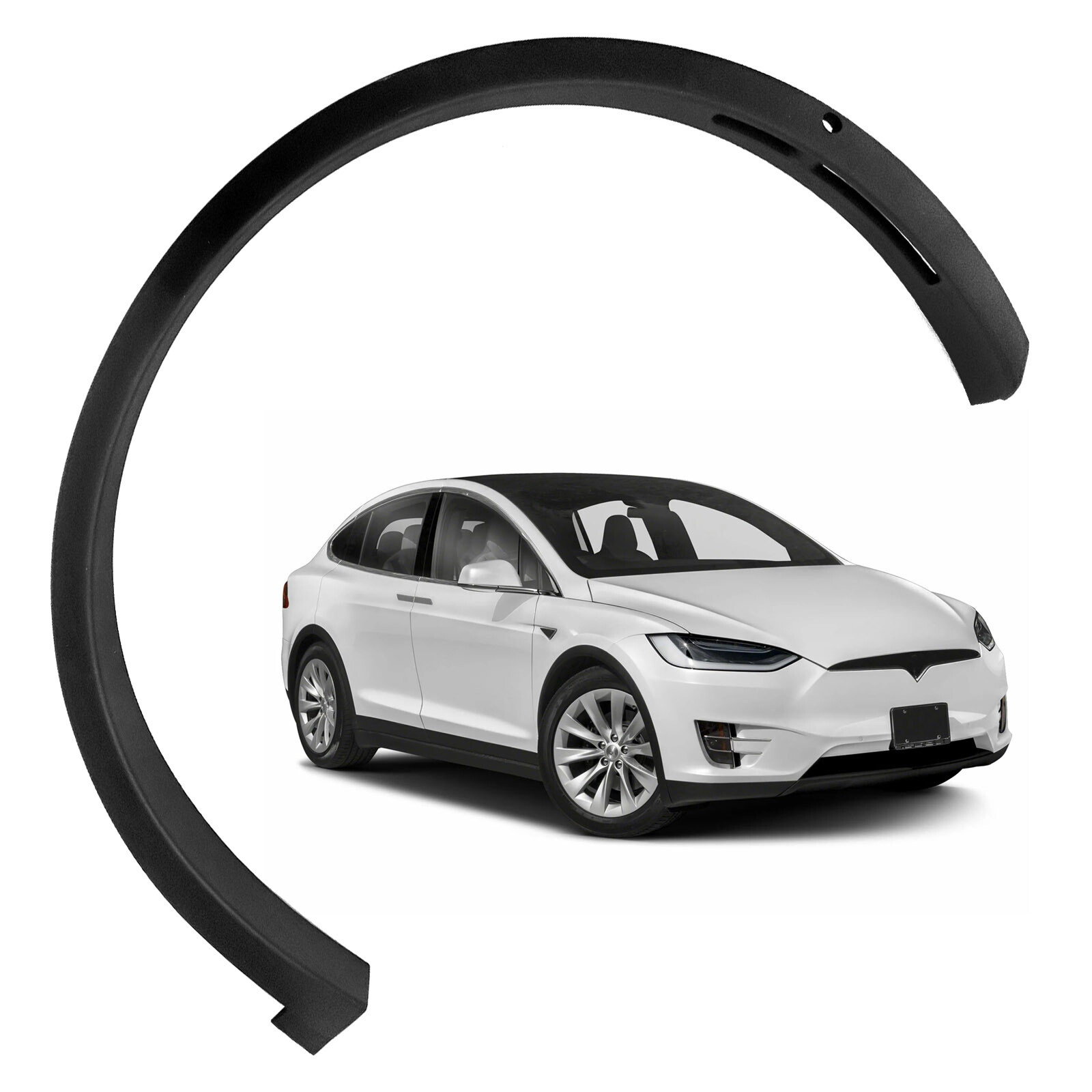 Front Right Fender Flare Fit For 2016-2021 Tesla Model X Wheel Well Arch Molding